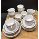 A Royal Albert Belinda pattern tea set.