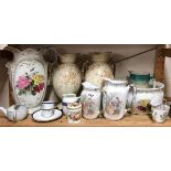 A quantity of mixed Victorian china.