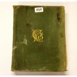 A cloth bound volume of monograms and cyphers by A.A.Turbayne and other members of the Carlton