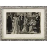 A large framed photographic film still from the 1938 film Pygmalion starring Leslie Howard and Wendy