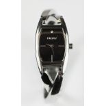 A boxed lady's DKNY stainless steel dress watch.