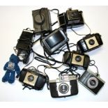 A quantity of mixed cameras.