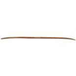 An oceanic hardwood archery bow, L. 158cm.