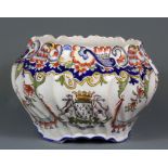 A French faience hand painted bowl, Dia. 18cm H. 12cm.