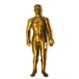 A vintage rubber male acupuncture figure, H. 47cm.