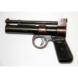 A Webley air pistol.