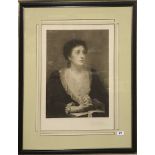 A large 19th Century framed engraving entitled 'Lead kindly light' engraved by G.Dale after A.E.