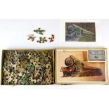 Railway interest. A 1930's wooden jigsaw puzzle of the GWR 4073 Caerphilly castle locomotive (