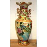 A large oriental porcelain vase, H. 60cm.