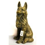 A bronze figure of a dog, H. 29cm.