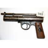 A Webley air pistol Mark 1.