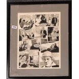 A framed original ink artwork for Mission Impossible by Gerry Haylock, frame 49 x 59cm.