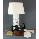 An interesting table lamp made from a Cessna flight control.