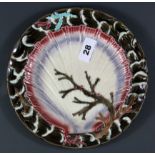 An unusual early Wedgwood porcelain plate, Dia. 22cm.