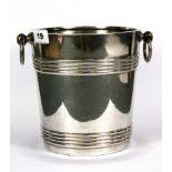 A Christofle silver plated ice bucket, H. 19cm.