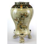 A 19th Century Japanese Imperial Satsuma pottery vase, H. 26cm (A/F)