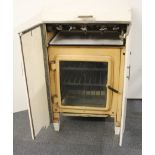 An interesting antique cast iron gas cooker (for display use only) size 57 x 47 x 99cm.