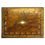 A Victorian Tunbridge ware inlaid workbox, size 28 x 20 x 14cm.