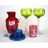 A small group of mixed glass.