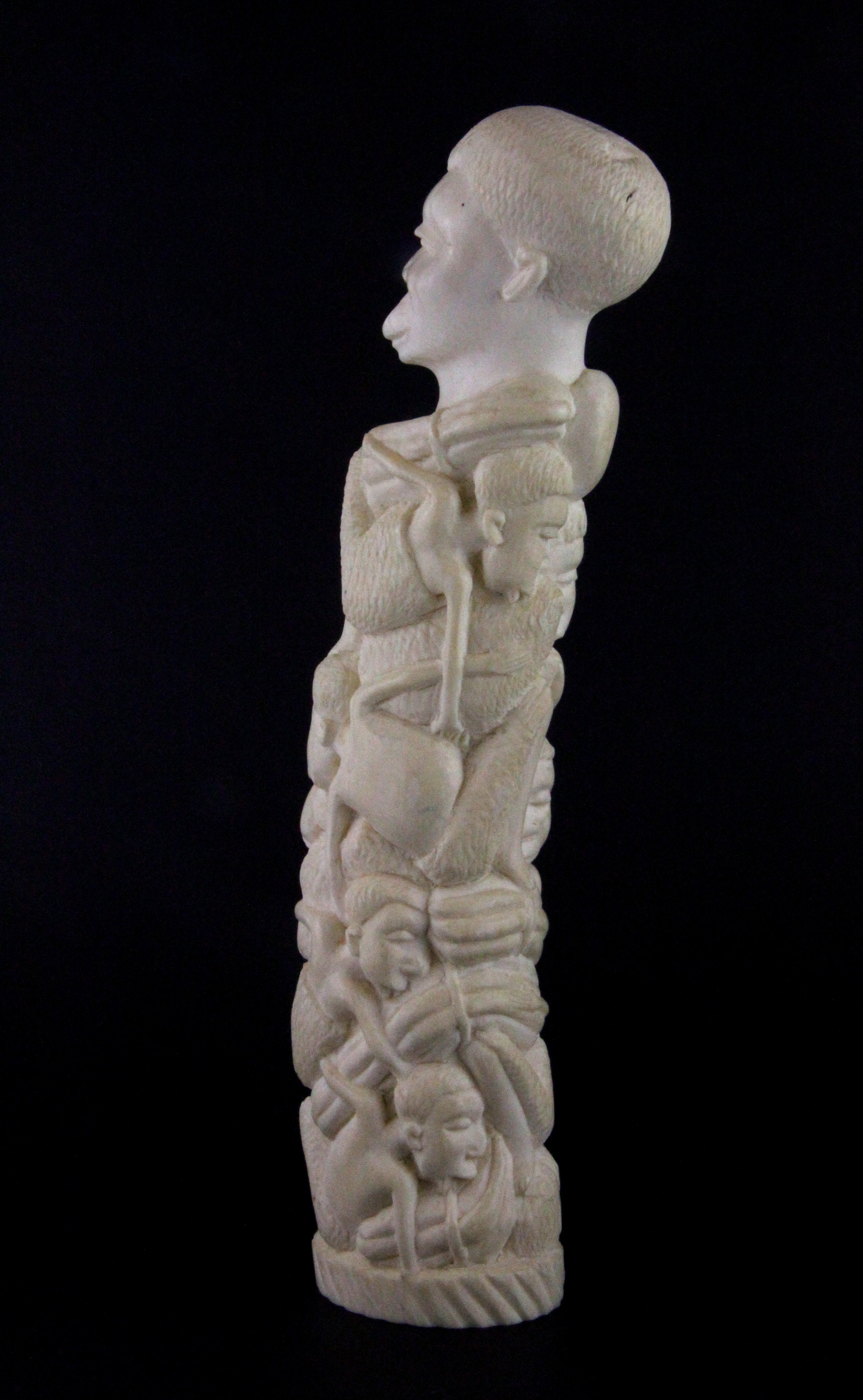 An early 20th Century African carved ivory tribal figure, H. 25cm. - Image 2 of 3