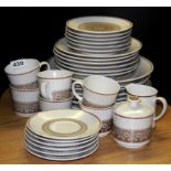 A Noritake Progression pattern porcelain dinner and tea set.