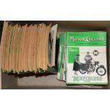 A quantity of 1950's motorcycle magazines.
