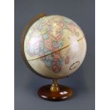A vintage American globe, H. 40cm.