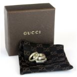 A set of three Gucci silver rings, (K.5).