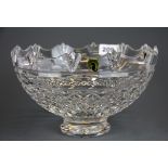 A Waterford crystal fruit bowl, H. 15cm Dia. 25cm.