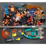 A large box of Action Man figures and accessories.