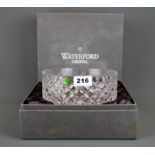 A boxed Waterford crystal fruit bowl, Dia. 18cm.