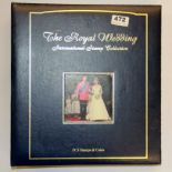 A Royal Wedding International stamp collection album.