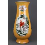 A early-mid 20th Century Chinese hand enamelled porcelain vase, H. 41cm.