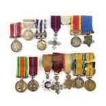 A quantity of mixed miniature medals and medal bars.