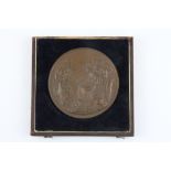 A cased 1862 London medal, Dia. 7.5cm.