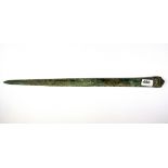 Antiquities interest. An early bronze sword blade, L. 54cm.