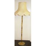 An onyx and gilt standard lamp, H. 170cm.