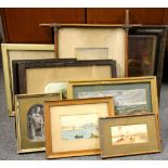 A quantity of framed watercolours and other paintings.