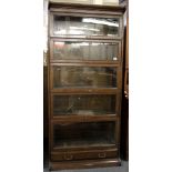 A Globe Wernicke style bookcase, 195 x 86 x 29cm.