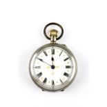 A 935 silver open face pocket watch, L. 4.5cm.