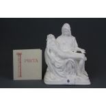 A limited edition Lenox bisque sculpture of 'La Pieta' after Michelangelo with a certificate of