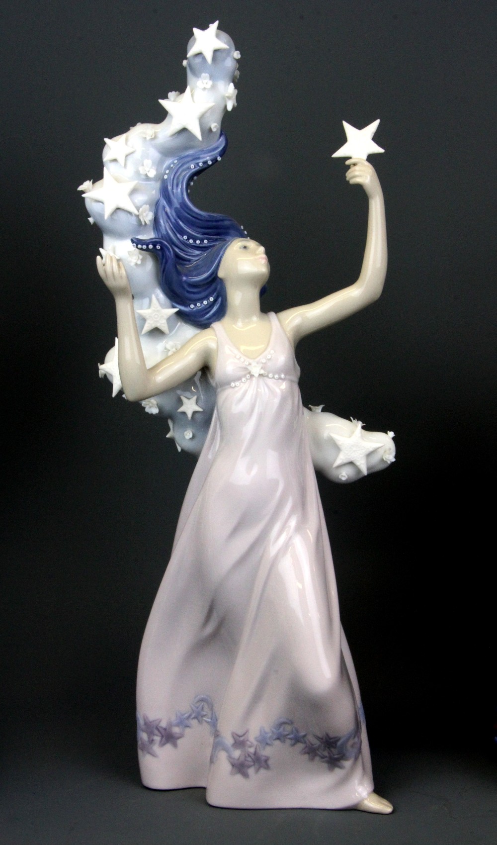 Four Lladro 'Millennium Figures' c. 2000 together with boxes, tallest H. 41cm. - Image 3 of 5