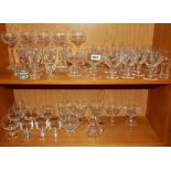 A large quantity of glassware.