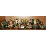 A quantity of The Country Bird Collection hand painted bird figures, H. 10cm.