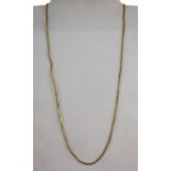 A 22ct gold (stamped 916) fox chain, L. 60cm.