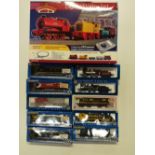 A Bachmann 00 gauge Branch line Digital Starter set and ten 00 gauge Bachmann locomotives.