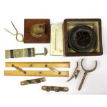 A quantity of nautical items.