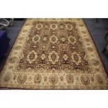 An Afghan Fereghan hand knotted wool rug, size 311 x 245cm.