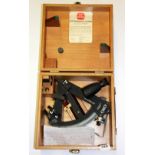 A cased 'Hezzanith' sextant, case size 30 x 30 x 16cm.