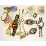 A quantity of mixed watches.